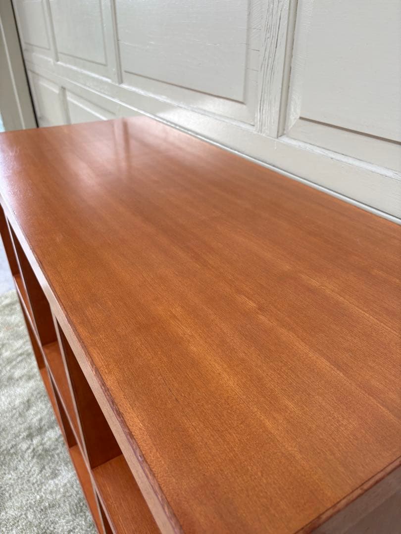 木製オープンシェルフ 6段 キャスター付き