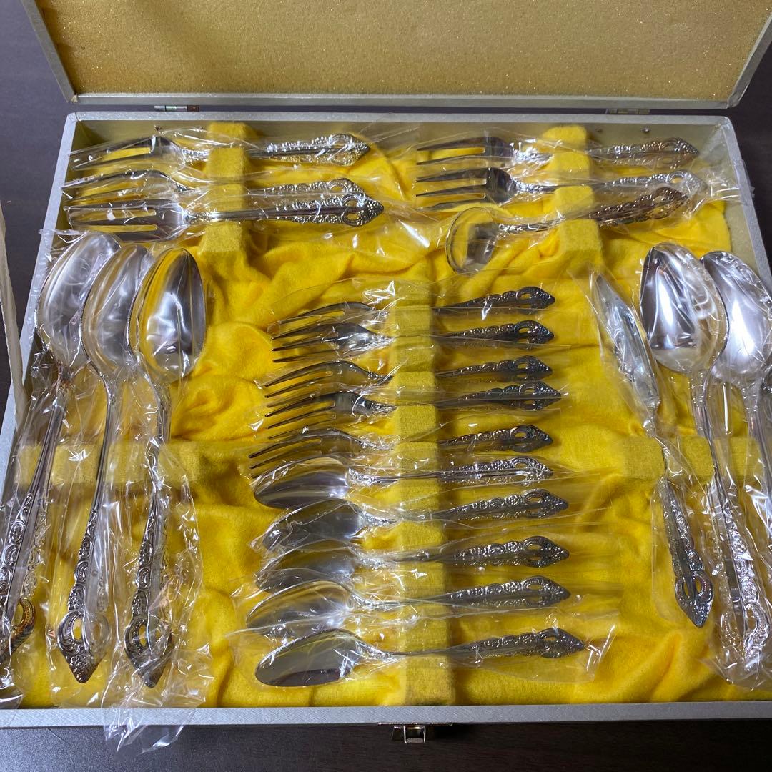 記念品　銀仕上げカトラリーセット