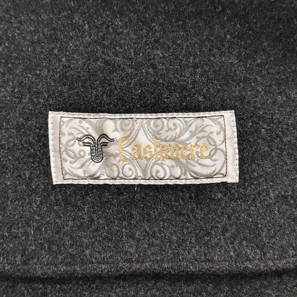 レリアン【M】カシミヤ混30％　チェスターコート　ヘリンボーン柄　レディース