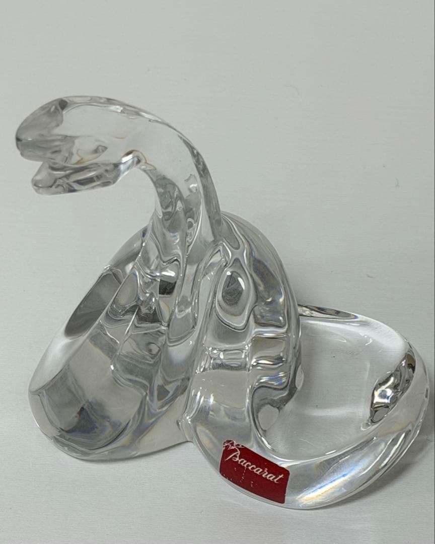 Baccarat バカラ クリスタルガラス 巳 ヘビ 干支　置物