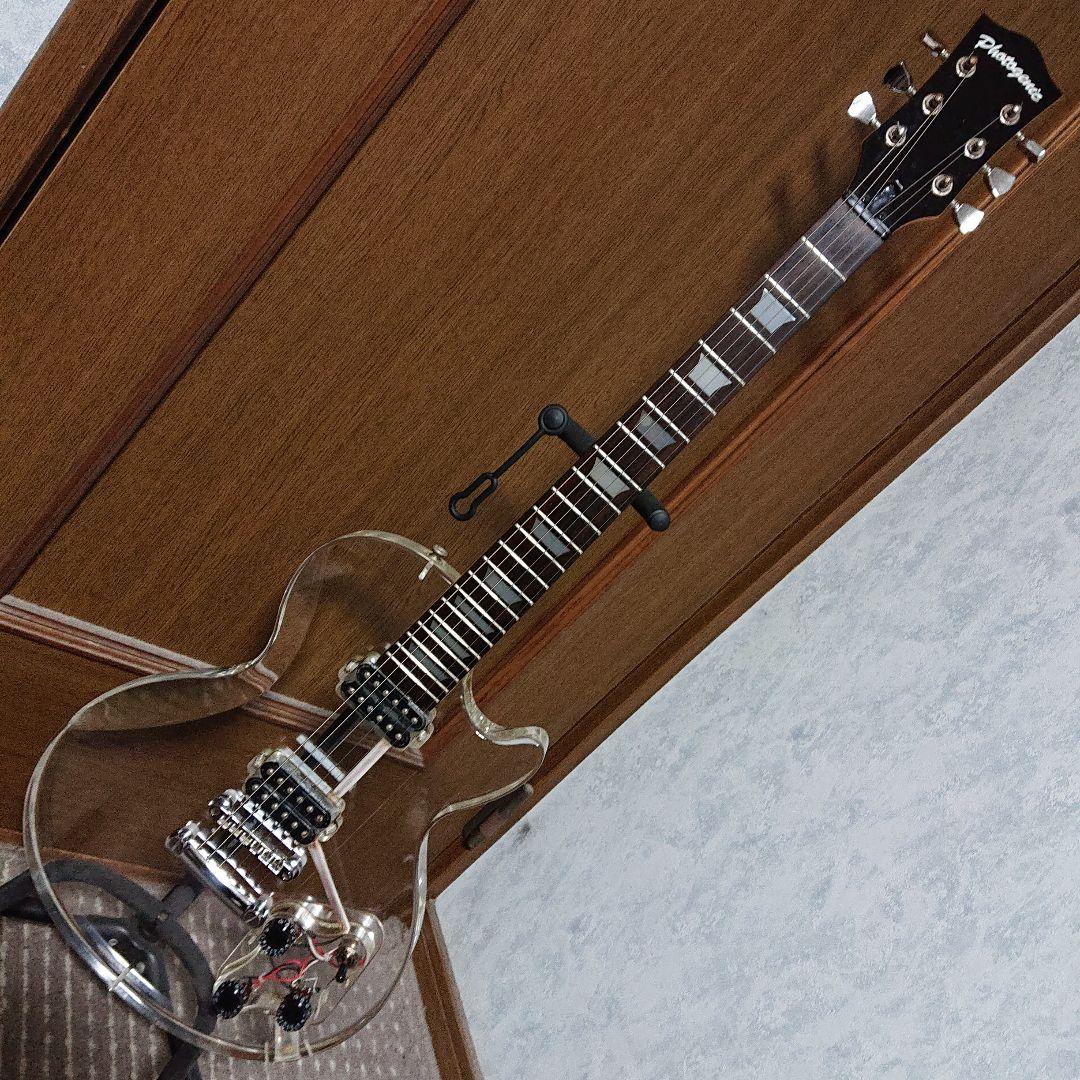 アクリル レスポールタイプ スケルトン シースルー エレキギター