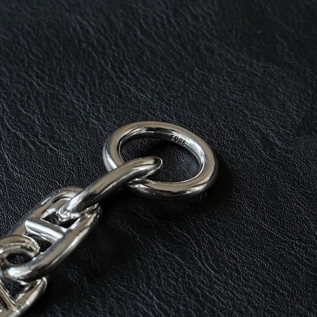 シルバー925刻印あり アンカーチェーン シルバー ブレスレット ヴィンテージ