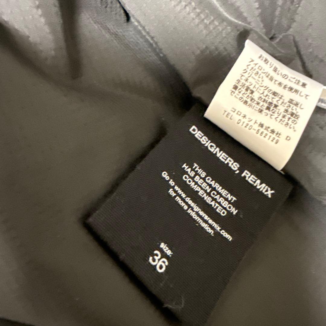 【新品】DESIGNERS,REMIX 黒コート