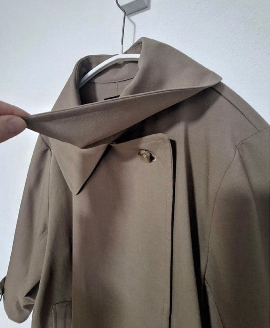 本日午前中まで！mizuiro ind ステンカラーコート トレンチコート