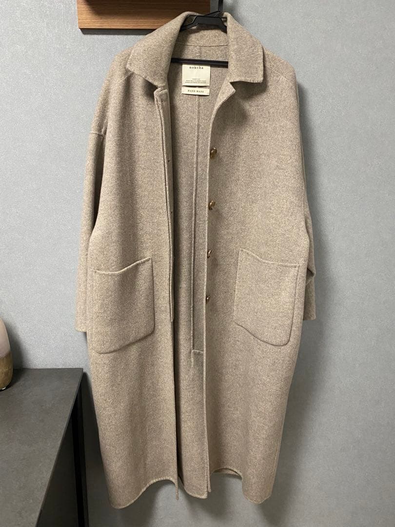 nokcha ベージュ ロングコート ハンドメイド