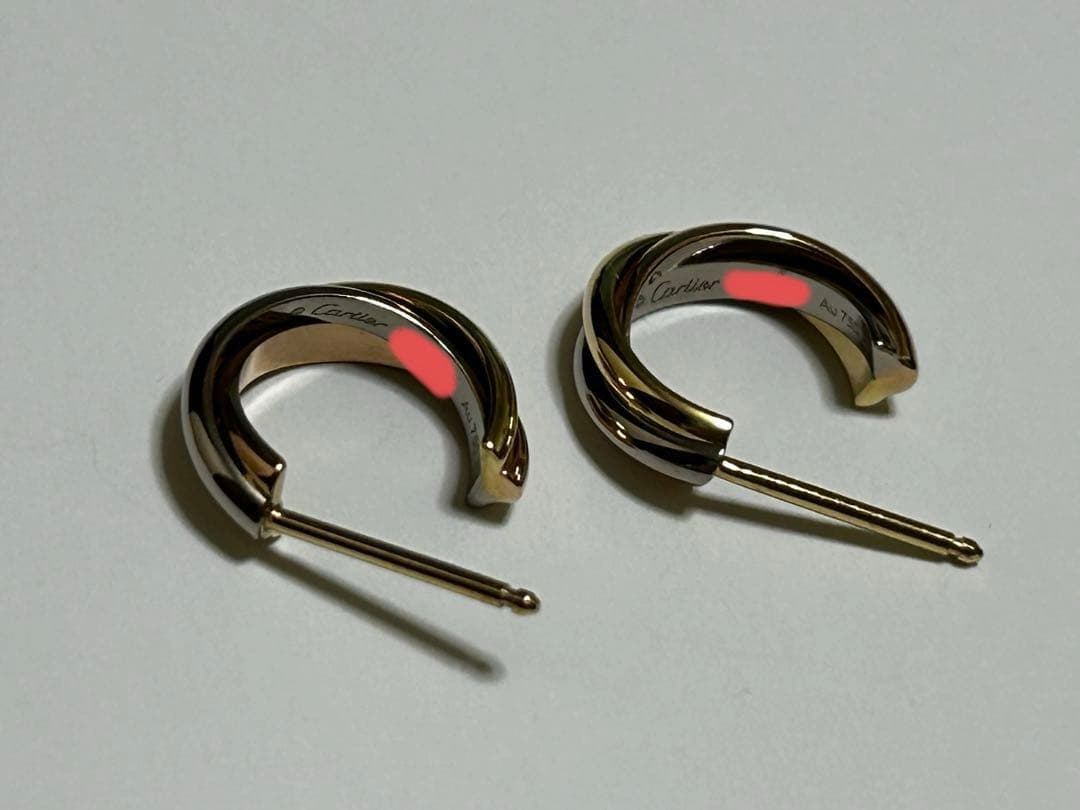 【新品未使用品】Cartierトリニティピアス　ミニ