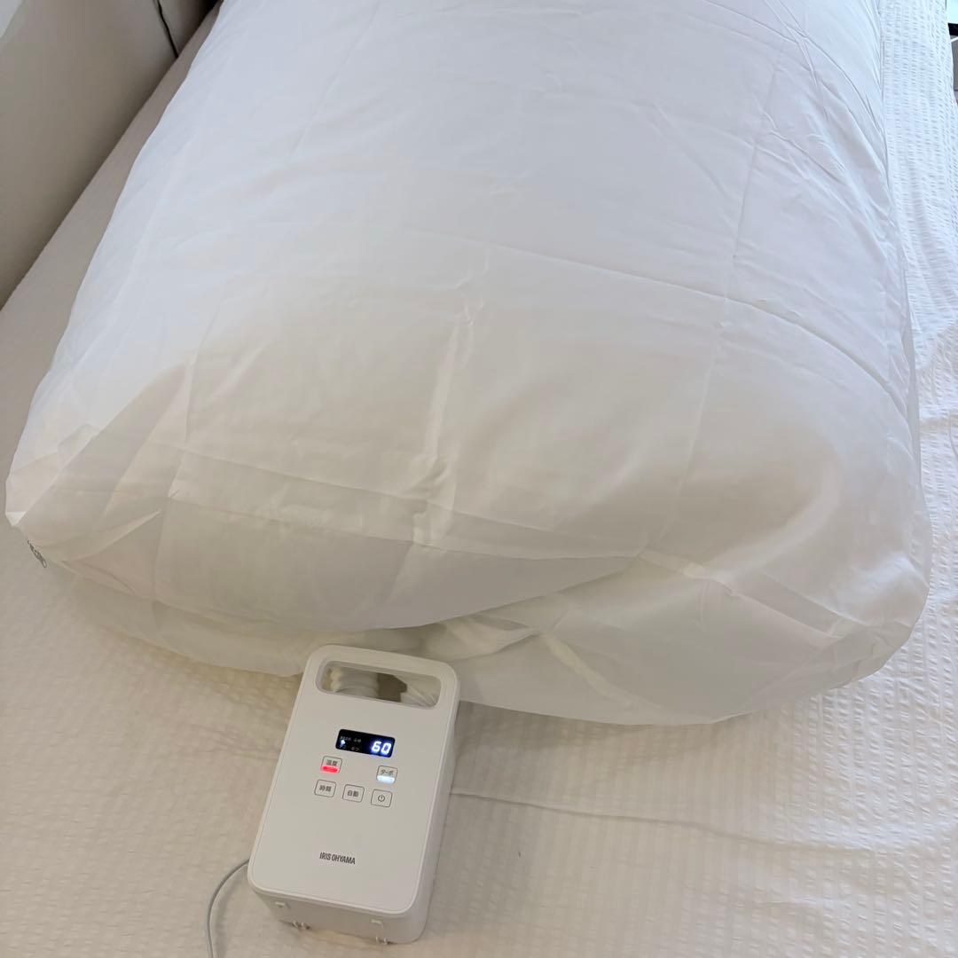 無印良品 グレー羽毛掛ふとん・二層式／ＳＤ１７０×２１０ｃｍ