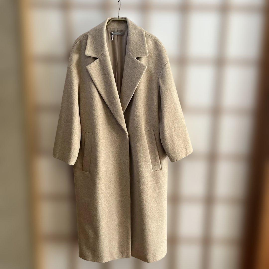 theory luxe ダブルブレスト チェスターコート