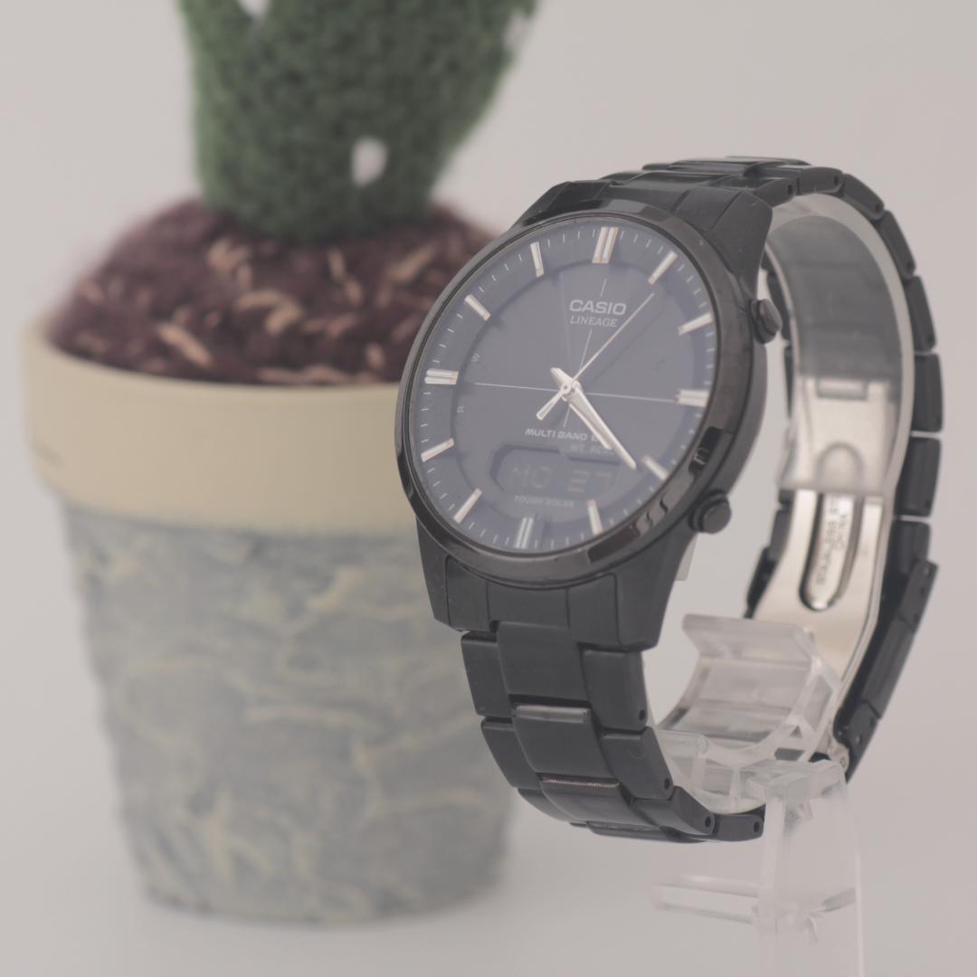 稼働品 CASIO カシオ LINEAGE LCW-M170 ソーラー電波 時計