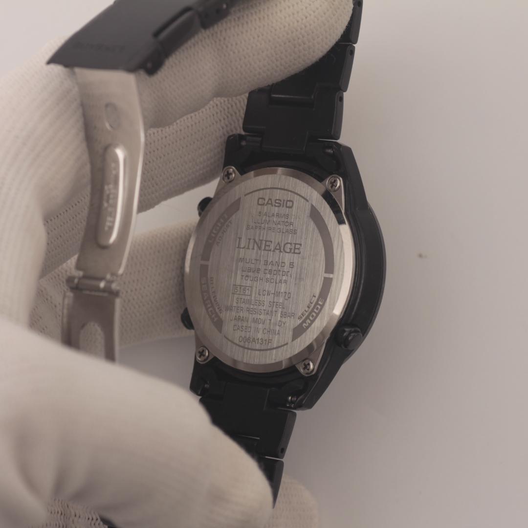 稼働品 CASIO カシオ LINEAGE LCW-M170 ソーラー電波 時計