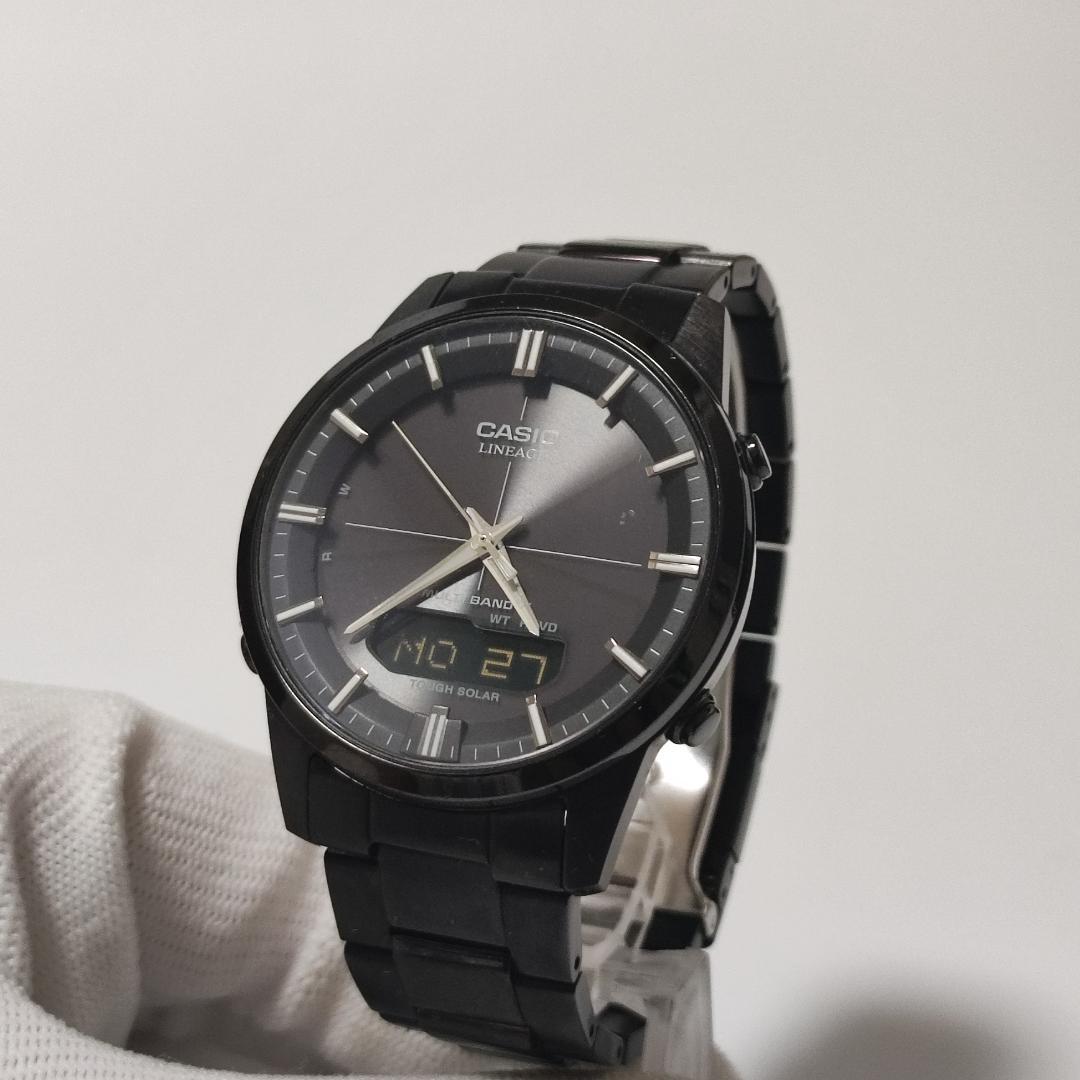 稼働品 CASIO カシオ LINEAGE LCW-M170 ソーラー電波 時計