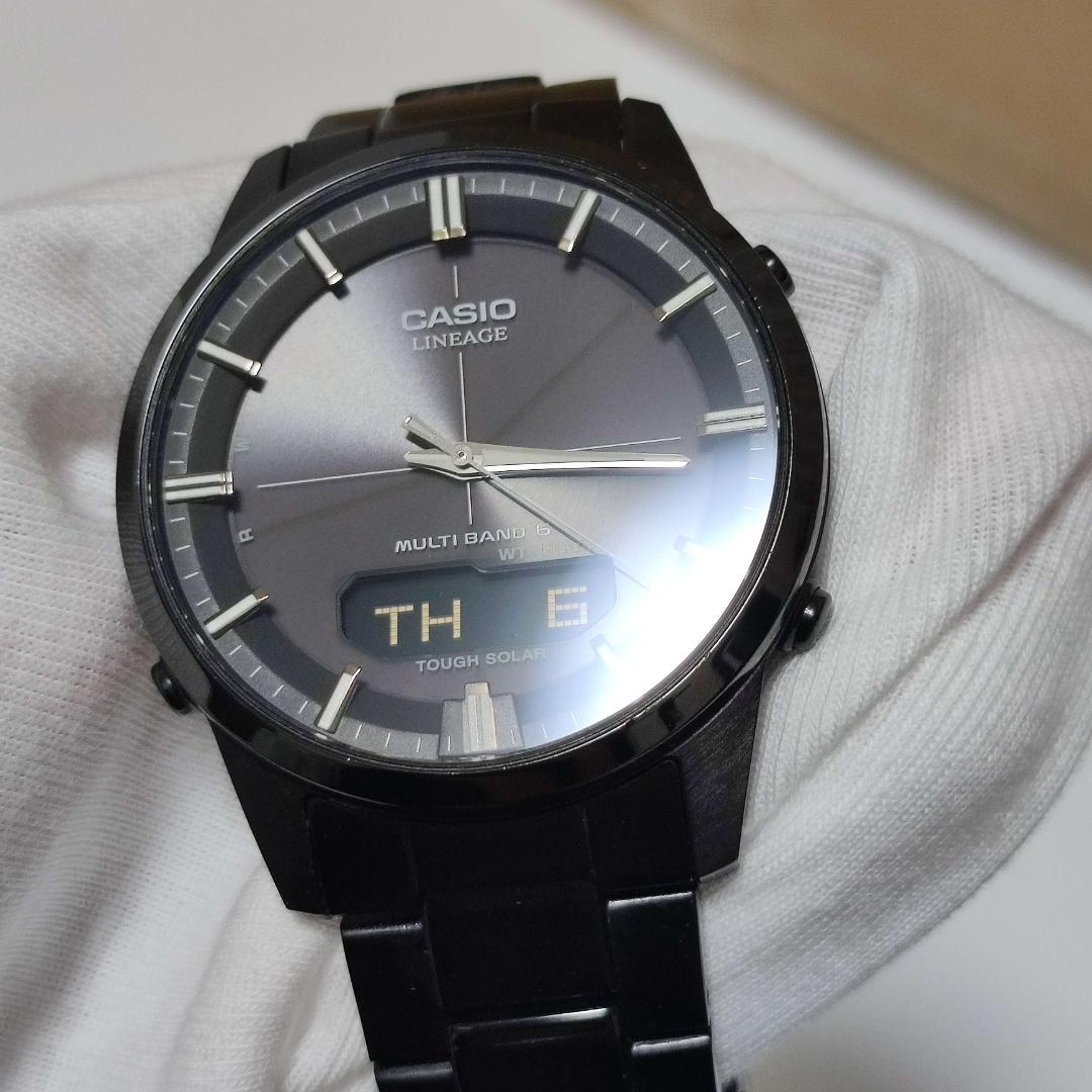 稼働品 CASIO カシオ LINEAGE LCW-M170 ソーラー電波 時計
