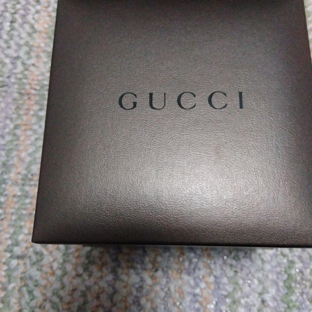 GUCCI クォーツ腕時計 シルバー/ブラック皮紐