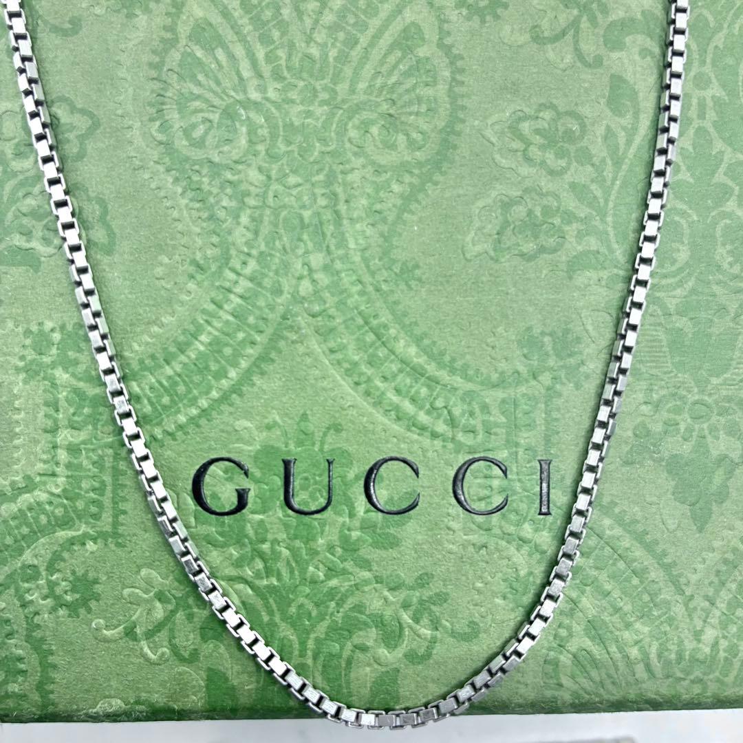 【希少】GUCCI グッチ　ベネチアン　チェーンのみ　ネックレス　55cm　細め