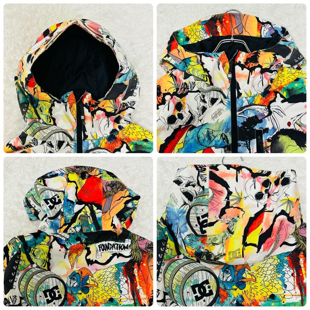 極美品 希少 DC スノーボードウェア ジャケット 総柄 ワイルド プロジェクト