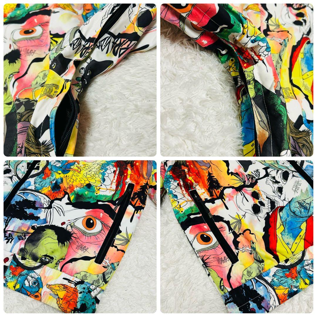 極美品 希少 DC スノーボードウェア ジャケット 総柄 ワイルド プロジェクト