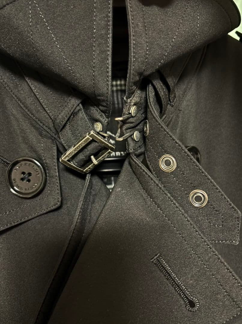BURBERRY BLACK LABEL トレンチコート ブラック サイズM