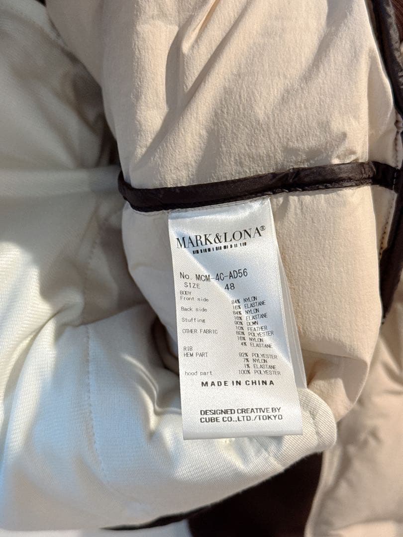 美品★ MARK&LONA セットアップ ダウンジャケット パンツ マーク&ロナ