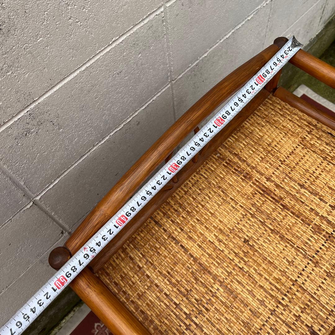 古家具◾️ナチュラル天然素材 4杯 籐ラタンチェスト/ 整理棚