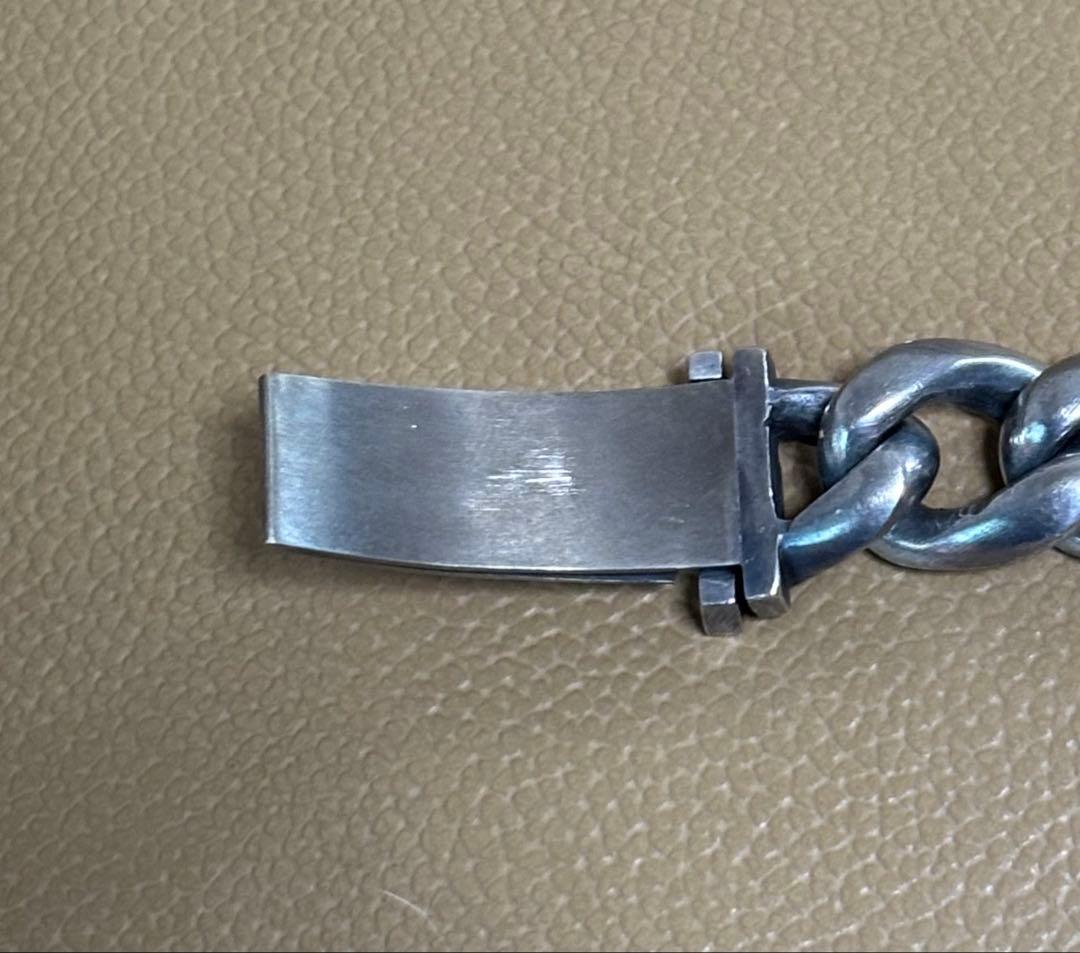 SILVER925ブレスレット925 刻印あり 重量132g 美品 極太