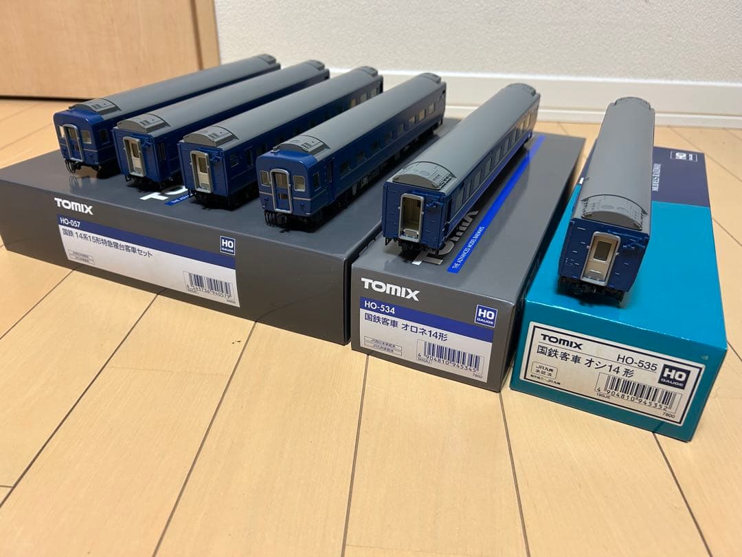 未使用TOMIX HO-057 国鉄14系15形特急寝台客車 他２両