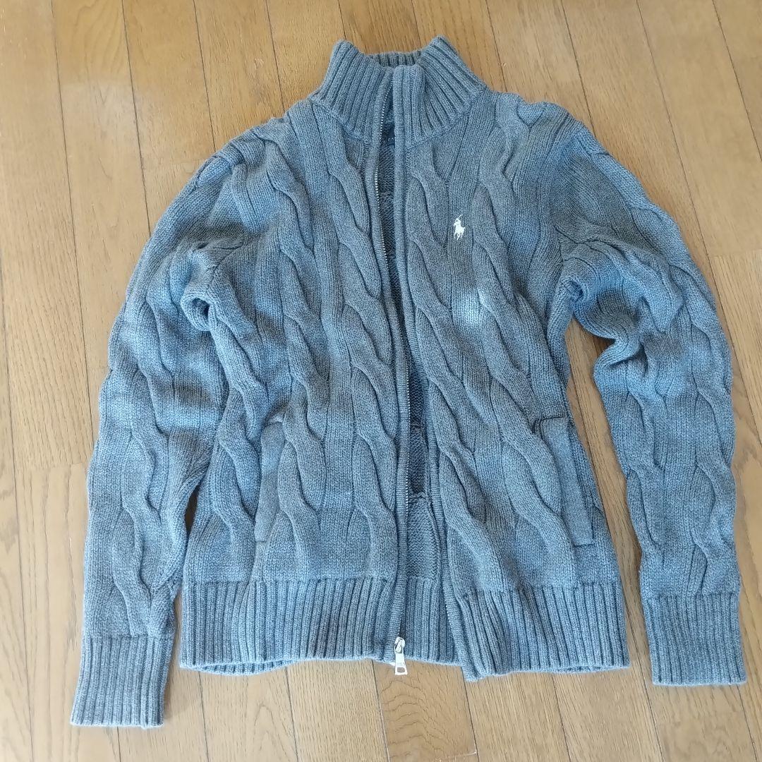 Polo Ralph Lauren グレー ケーブルニット M