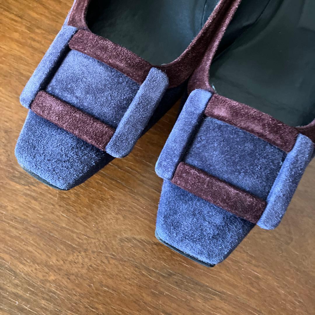 Roger Vivier ロジェヴィヴィエ　スエード　フラットジュース　25cm
