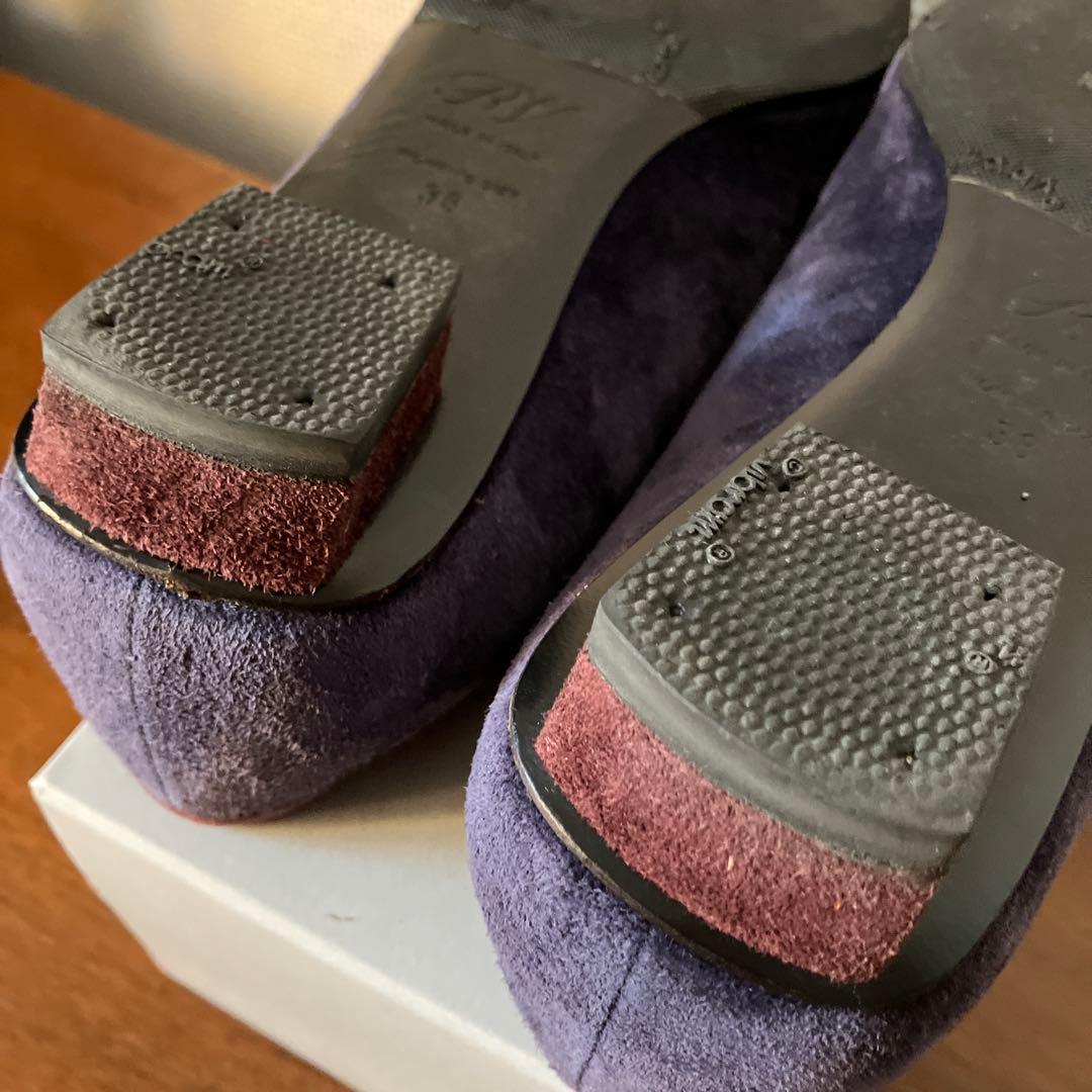 Roger Vivier ロジェヴィヴィエ　スエード　フラットジュース　25cm