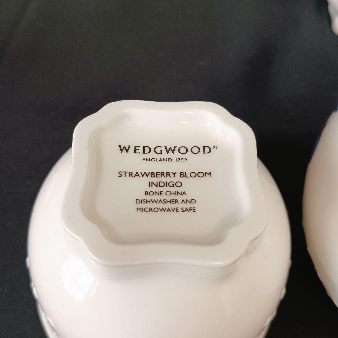 ウェッジウッド　ストロベリーブルーム　インディゴ　セット　ポット　カップ　皿