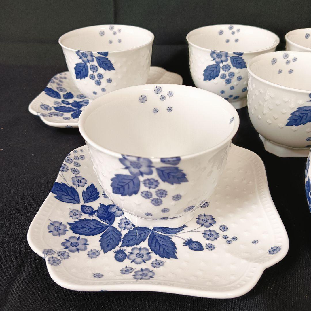 ウェッジウッド　ストロベリーブルーム　インディゴ　セット　ポット　カップ　皿