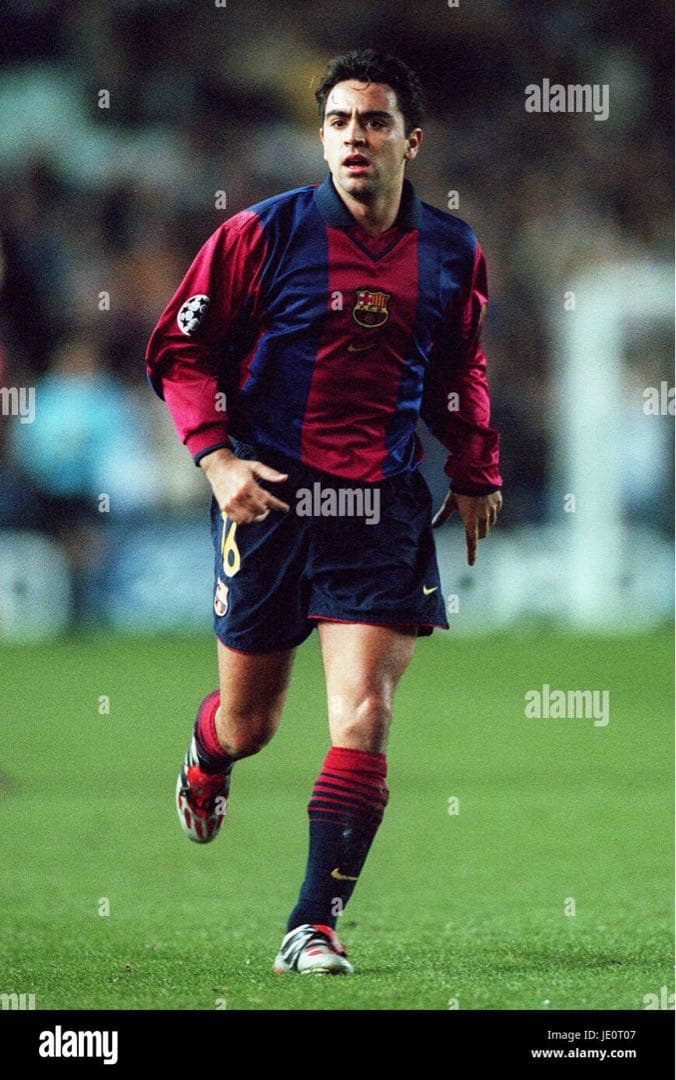 00-01 バルセロナ ホーム ユニフォーム #16 シャビ エルナンデス