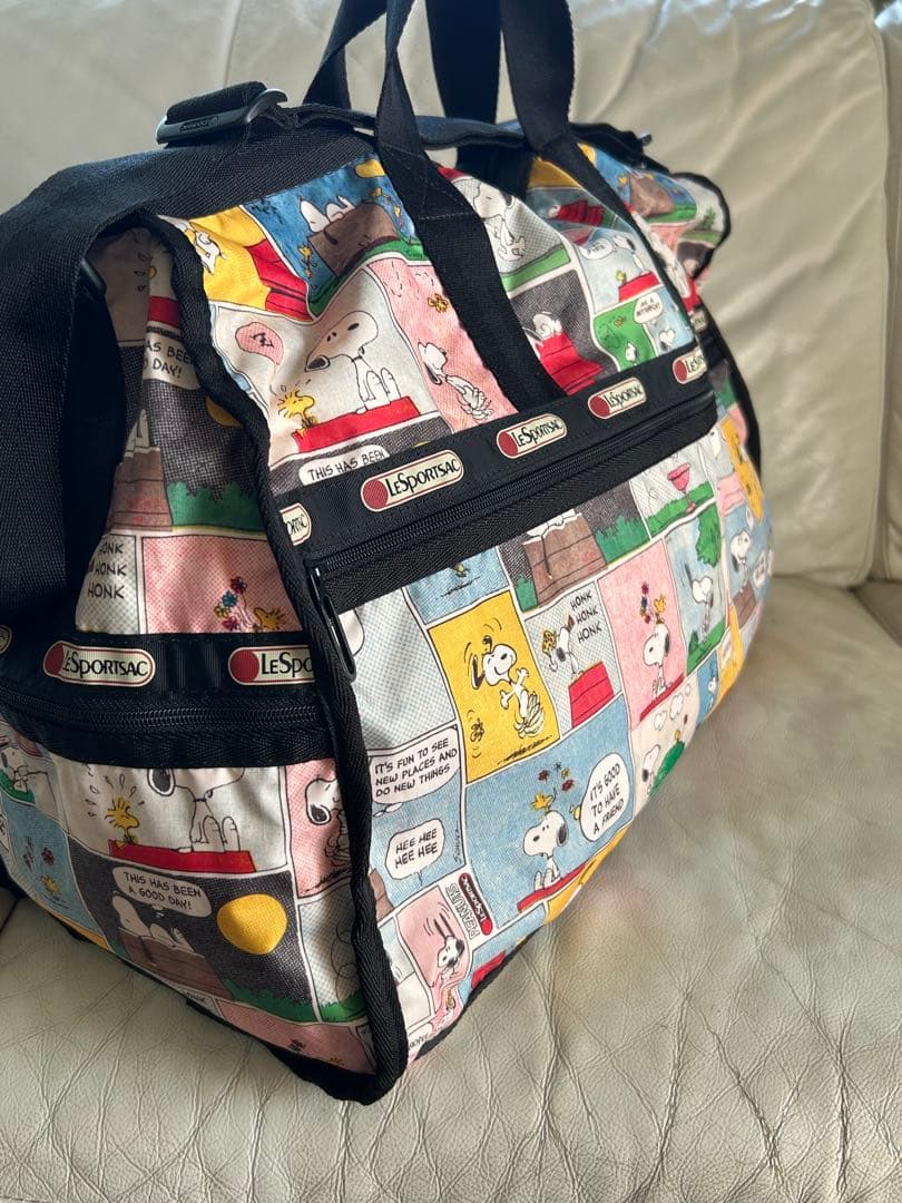 大容量　美品 2wayレスポートサックボストンバッグスヌーピーポーチ付き