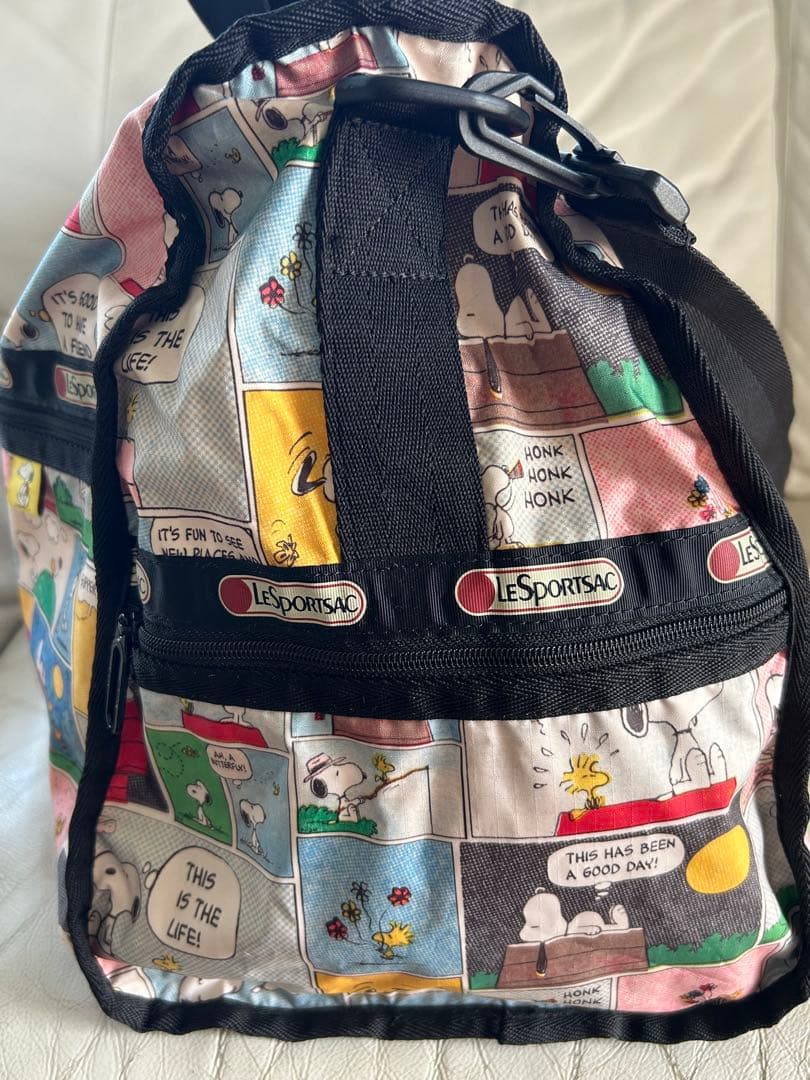 大容量　美品 2wayレスポートサックボストンバッグスヌーピーポーチ付き
