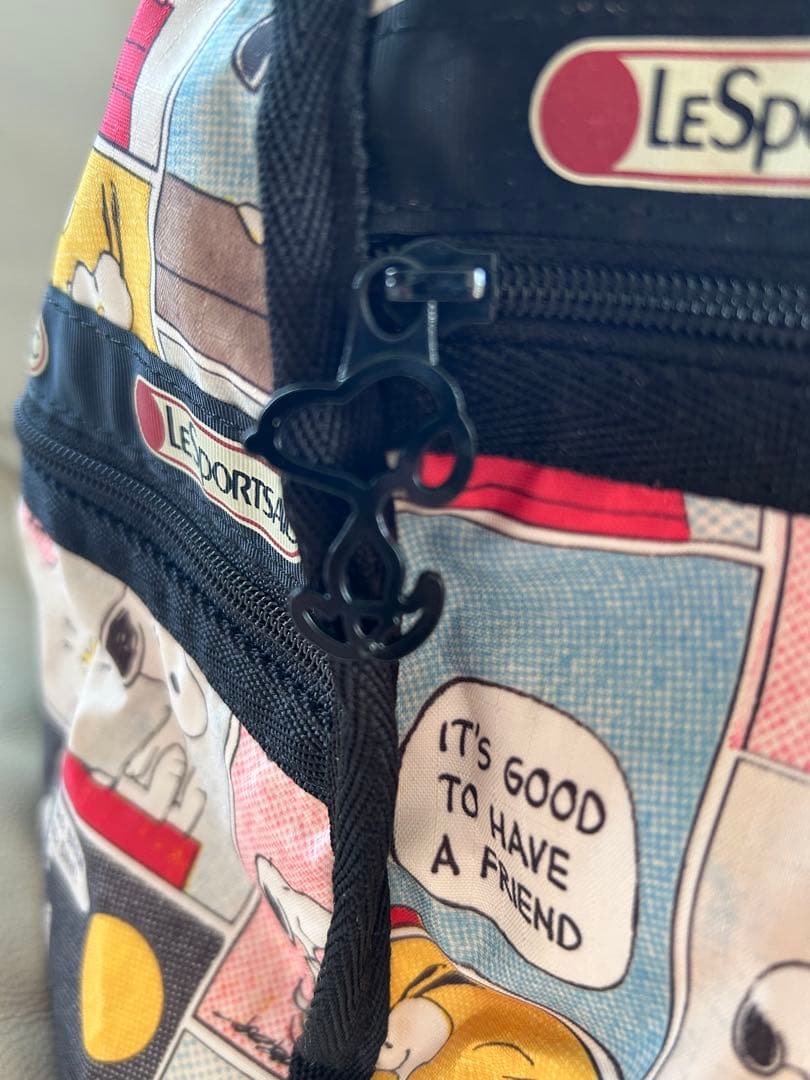 大容量　美品 2wayレスポートサックボストンバッグスヌーピーポーチ付き