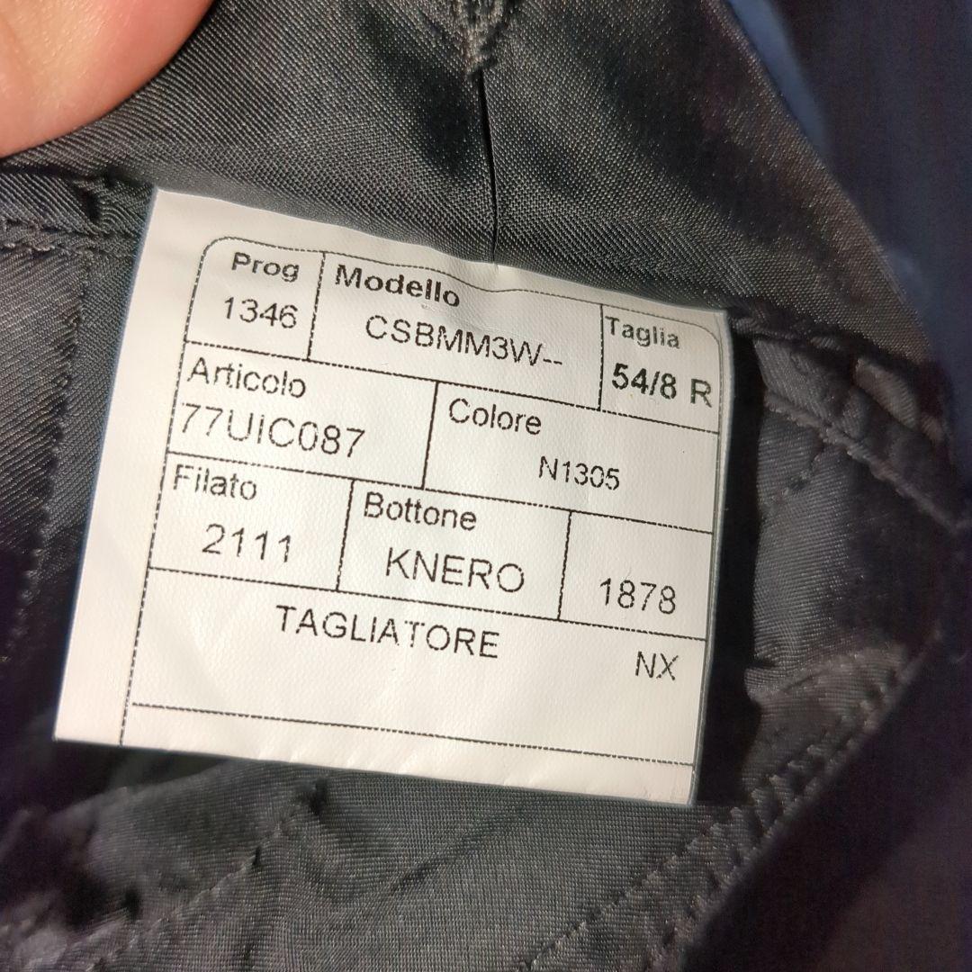 タリアトーレ チェスターコート くるみボタン 希少サイズ 54 ブラック