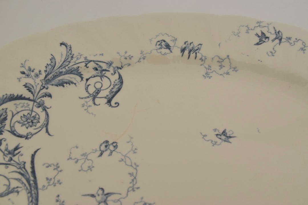 GIEN RINCEAUX ジアン オーバル皿 ランソー フランスアンティーク