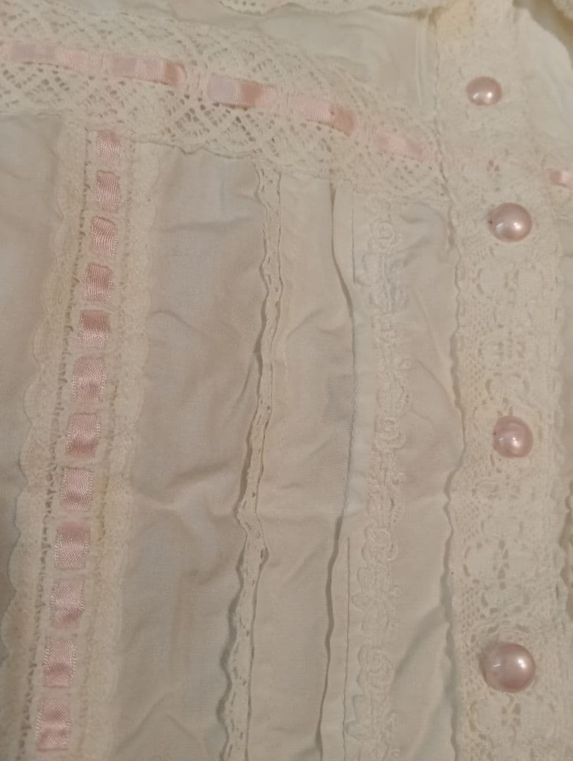 Angelic Pretty ピンク×ホワイト半袖ブラウス