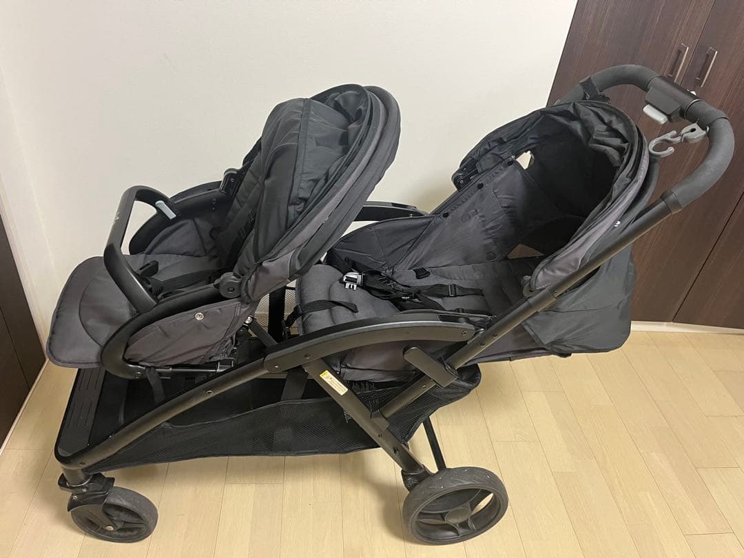 【新品レインカバー付き】ジョイー エヴァライト デュオ グレーフランネル