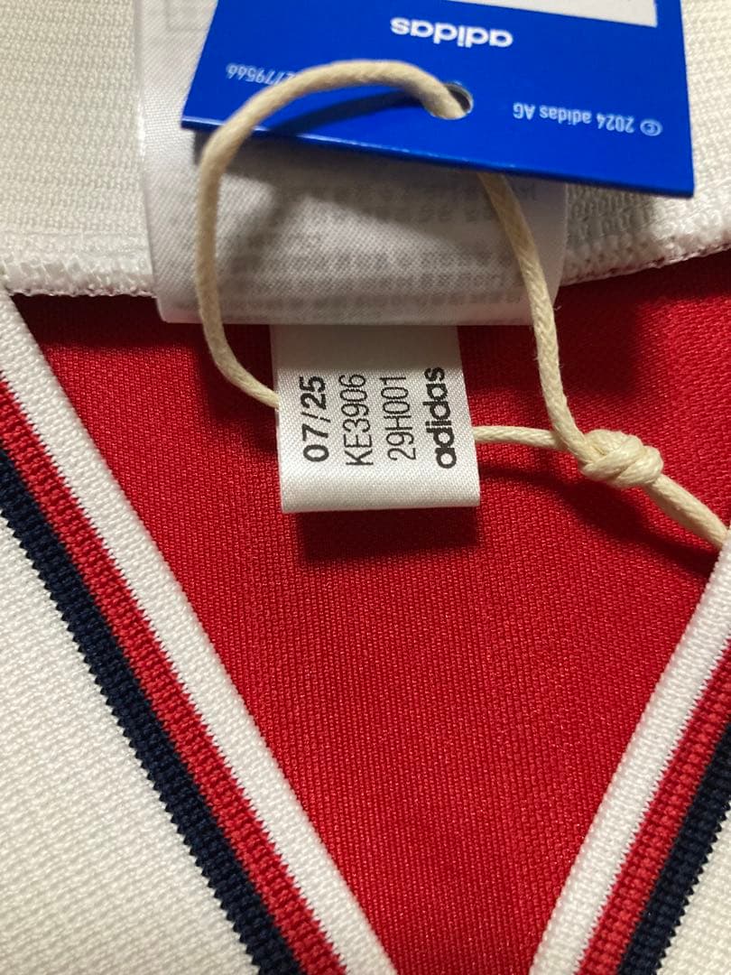 【新品未使用タグ付き】アーセナル92-94ホーム復刻ユニフォーム国内正規品