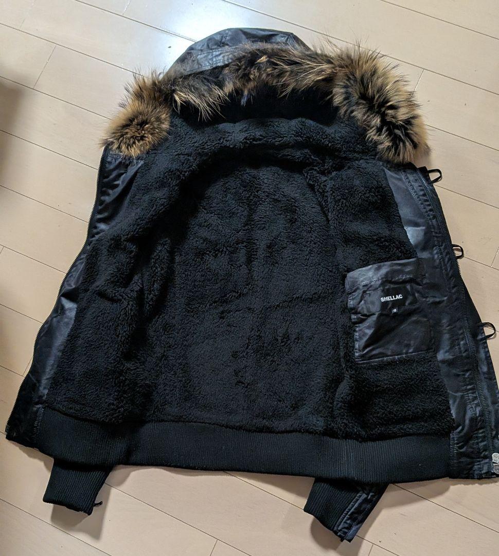 【ココ】SHELLAC N-2BJACKET ラクーンファー 裏ボア