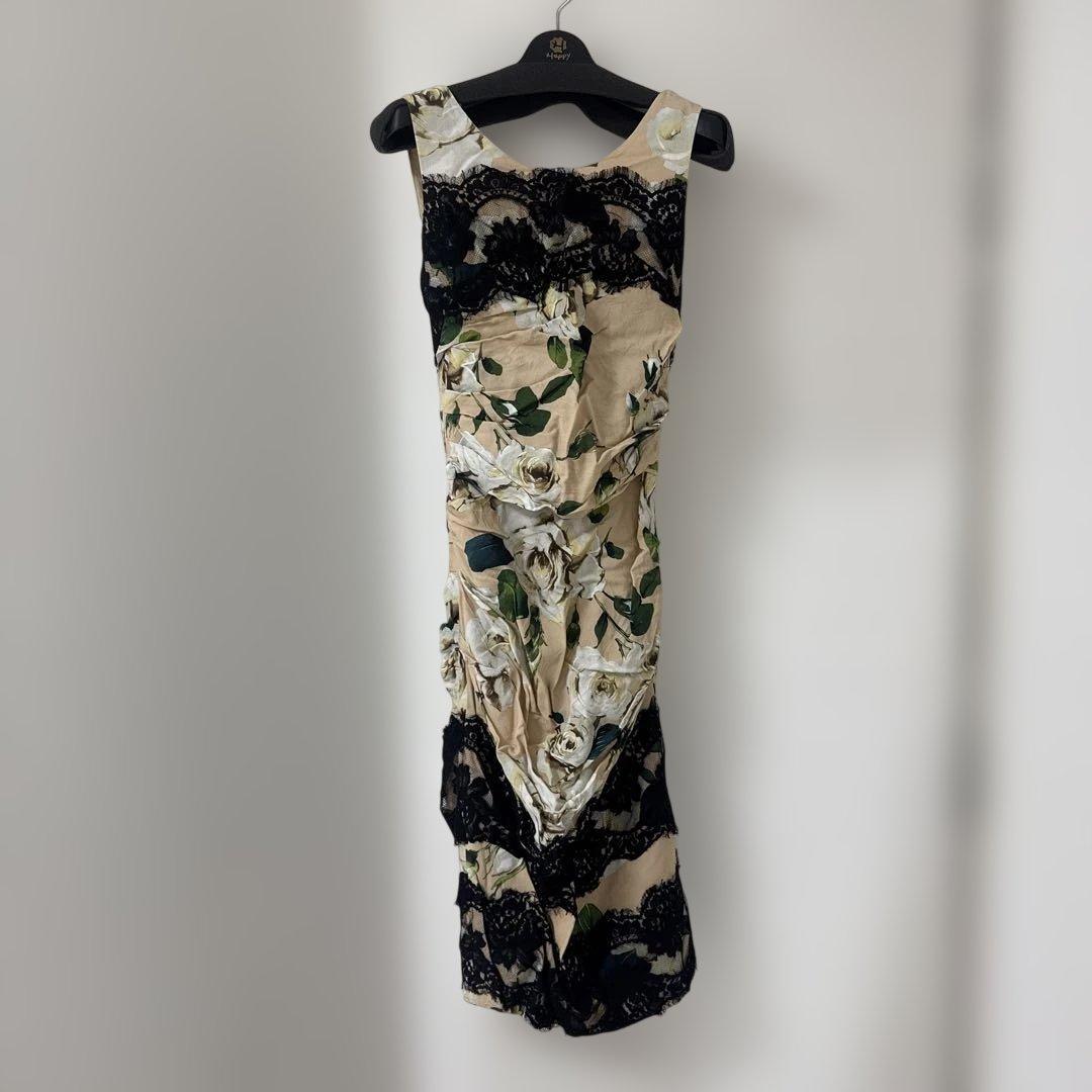 DOLCE&GABBANA ドルガバ　ワンピースドレス 花柄レース