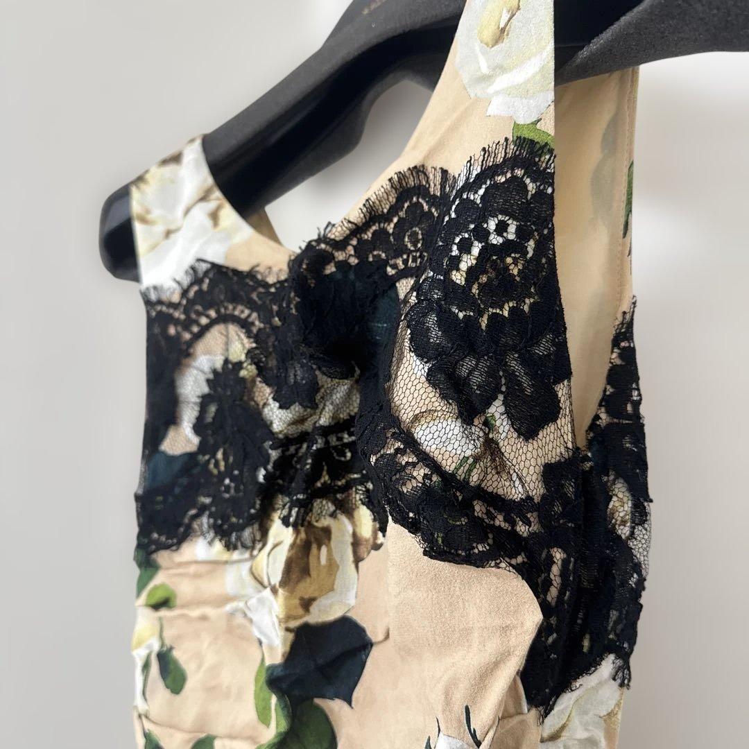 DOLCE&GABBANA ドルガバ　ワンピースドレス 花柄レース