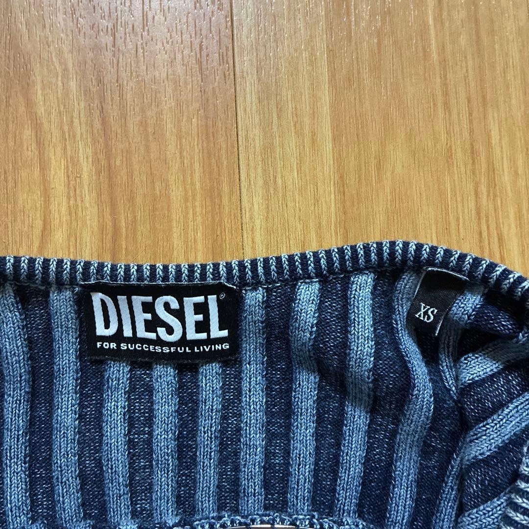 DIESEL XSチューブトップ ベアトップ インディゴニット