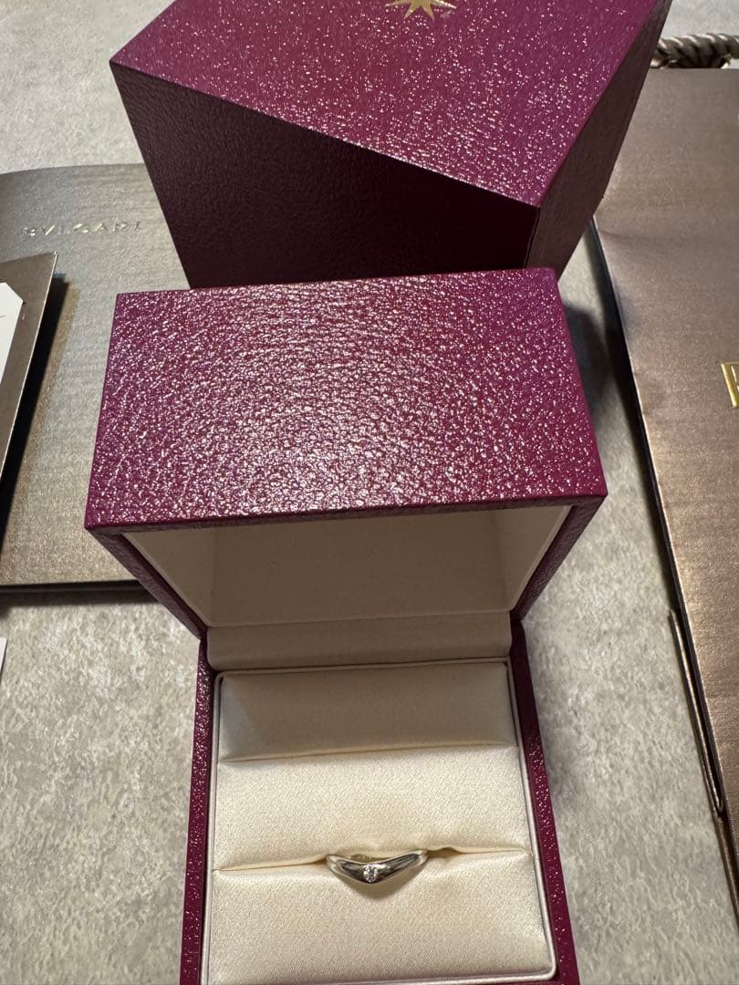 正規品　ブルガリ 結婚指輪　フェディリング　プラチナ　ダイヤモンド