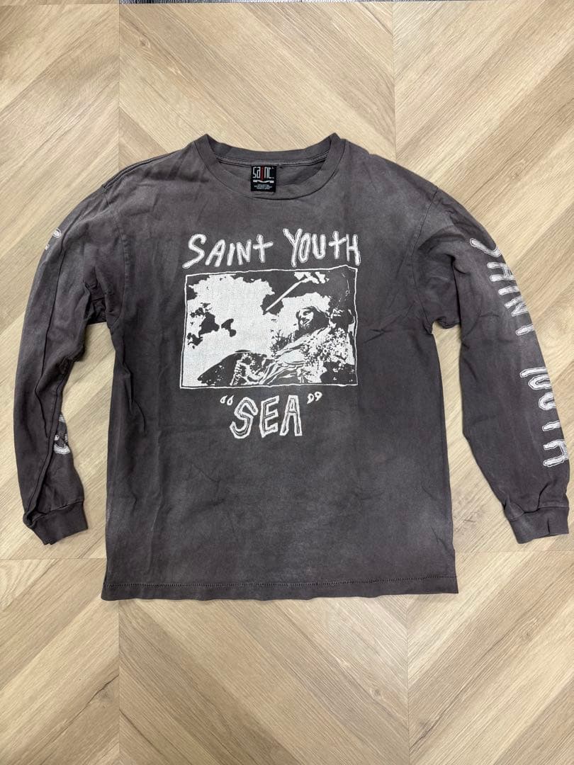 SAINT Mxxxxxx セントマイケル WIND AND SEA ロンT L