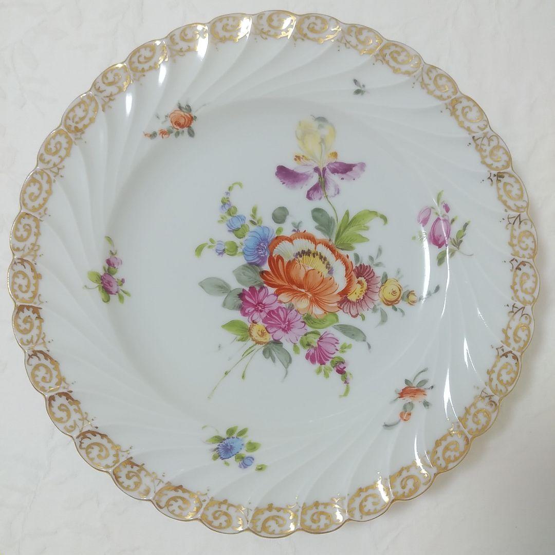 ドレスデン 花柄プレート