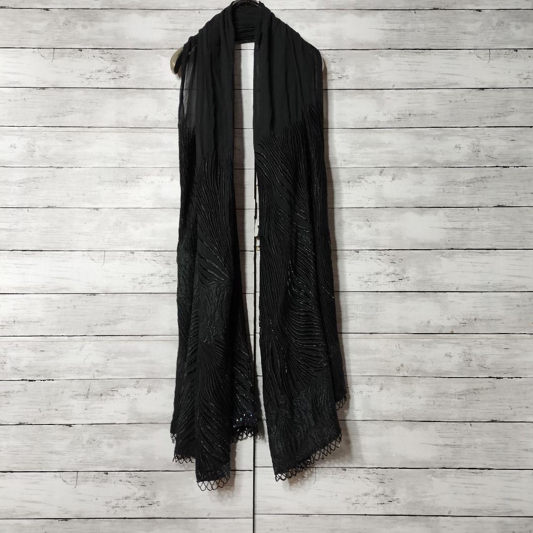 ドリスヴァンノッテン エンブロイダリーストール マフラー ショールシルク