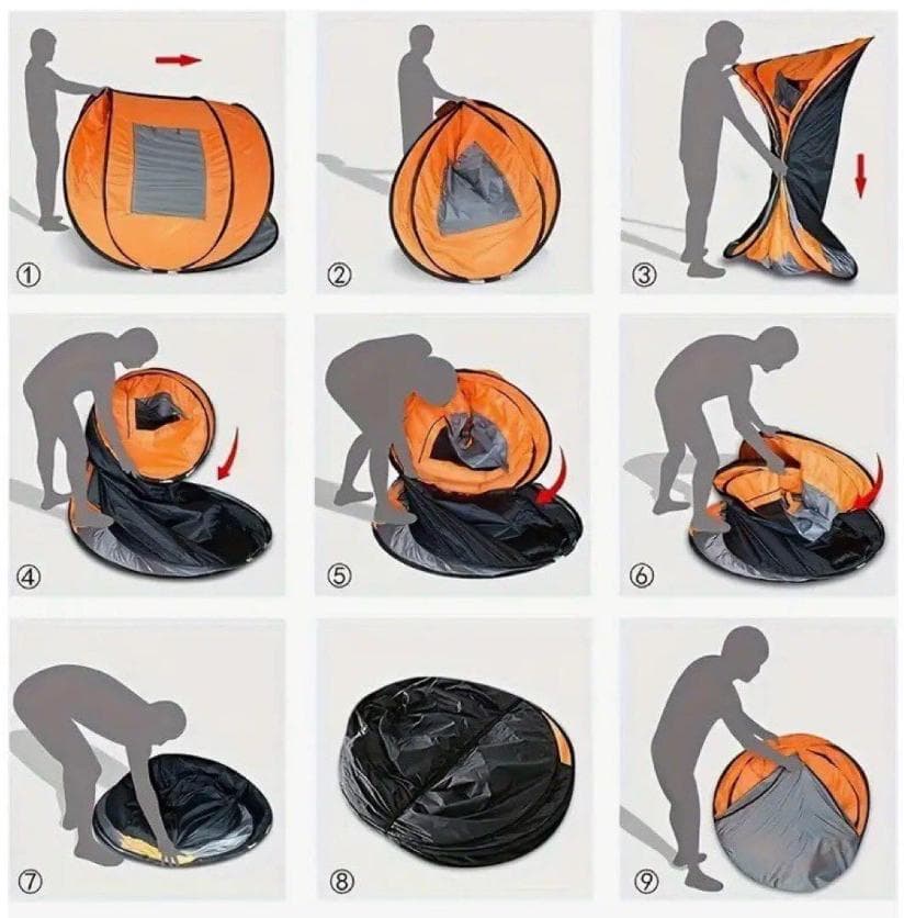 【新品】大型 ワンタッチテント ポップアップテント キャンプ アウトドア