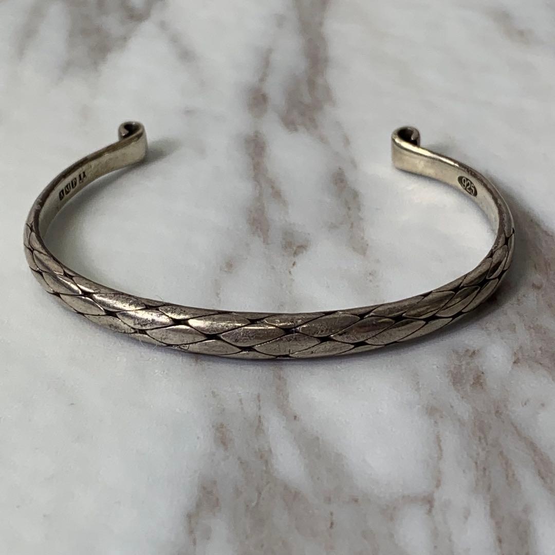amp japan バングル シルバー925 刻印 スネーク柄 ブレイド ブレス