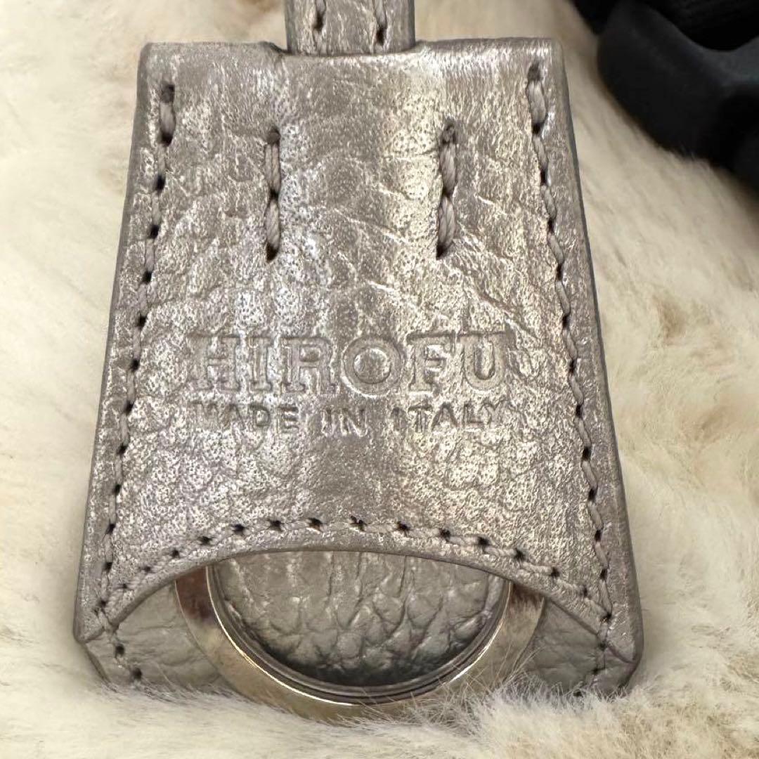 極美品 ヒロフ HIROFU トートバッグ リベロ Lサイズ シルバーグレー